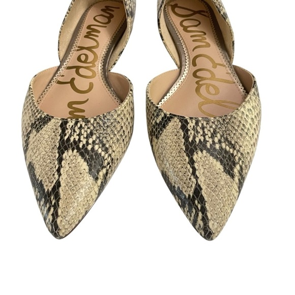 SAM EDELMAN Leather D'Orsay Flat Shoes size 8 - Picture 5 of 13